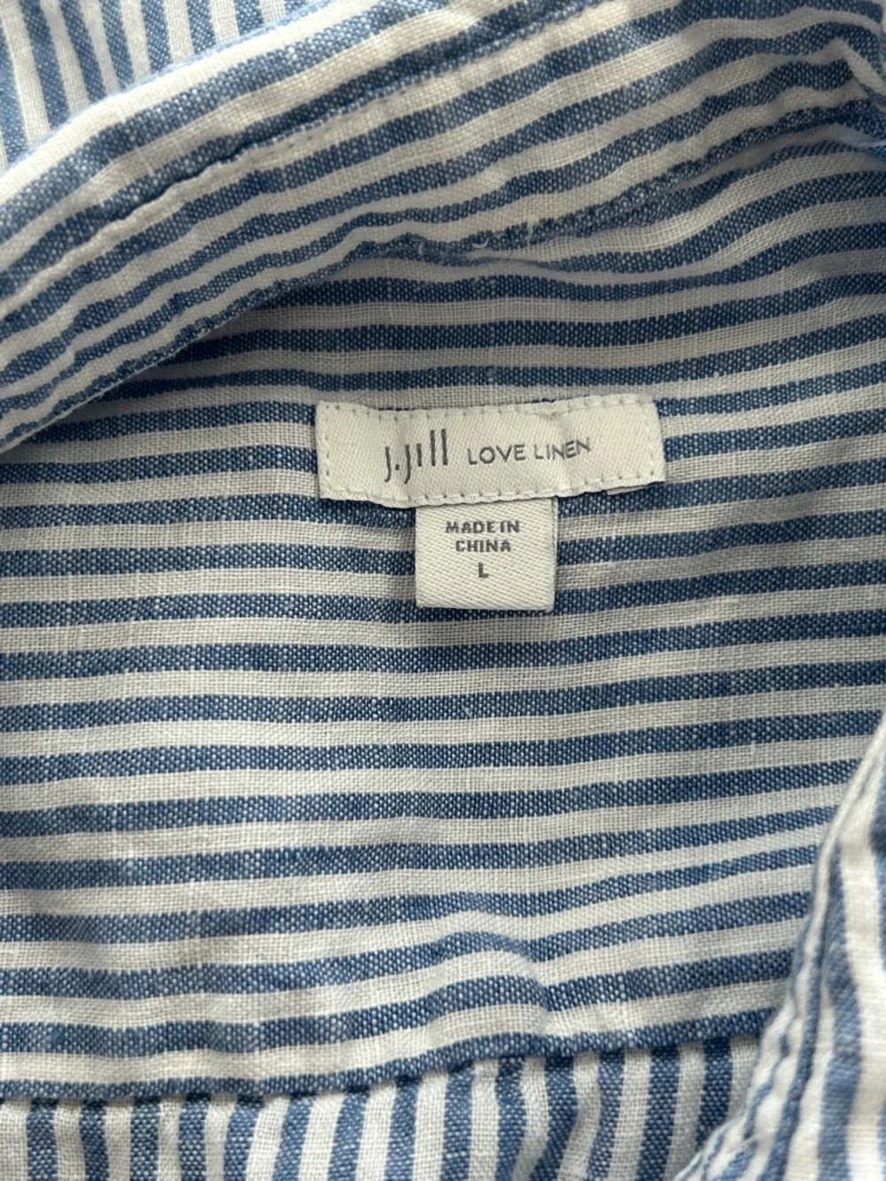 J. Jill Love Linen High Low Sleeveless Top Size Large - Picture 4 of 5